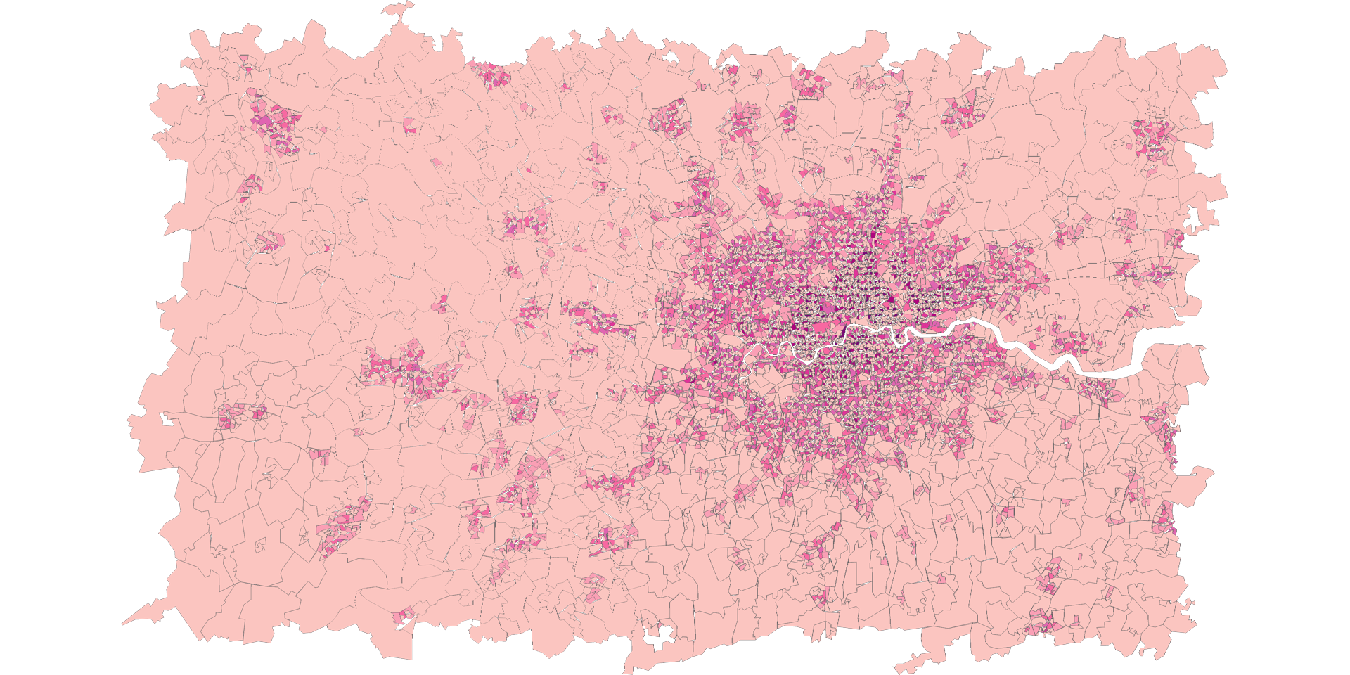 Heathrow Population Density by Neighborhood