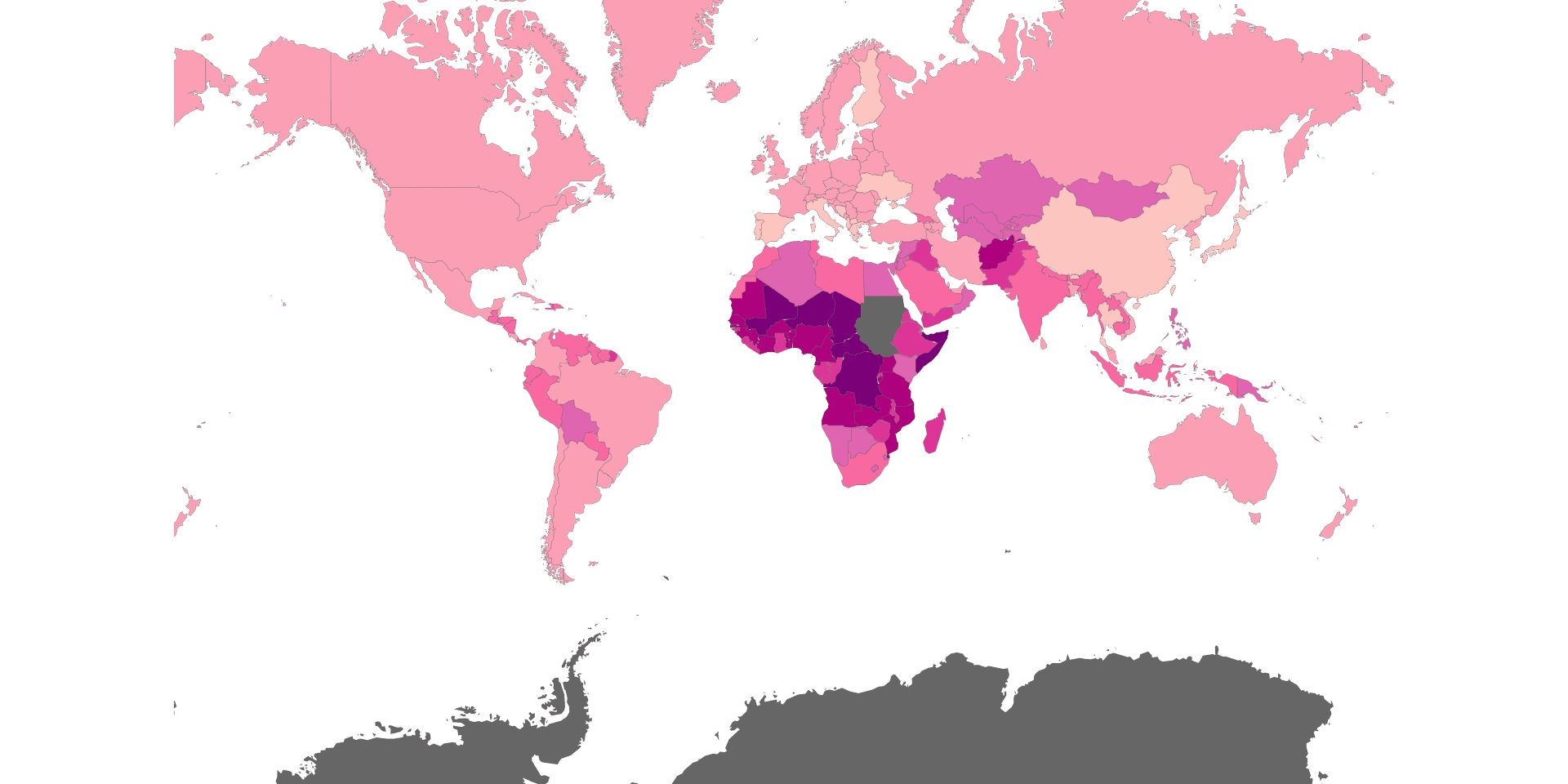 Global Fertility Rates Map 2022