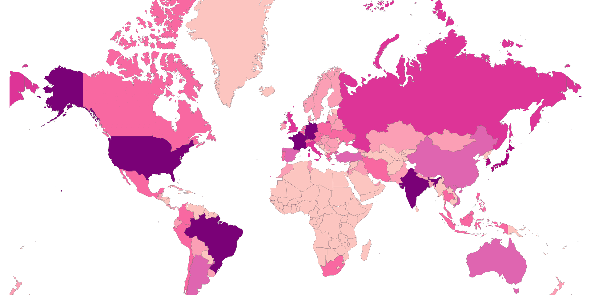 World Wide Covid Case Map