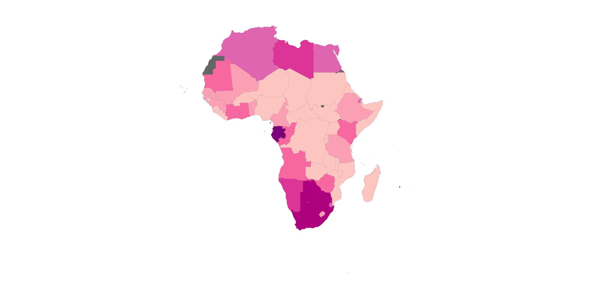 Africa Country Socioeconomic Map (2021 Data)