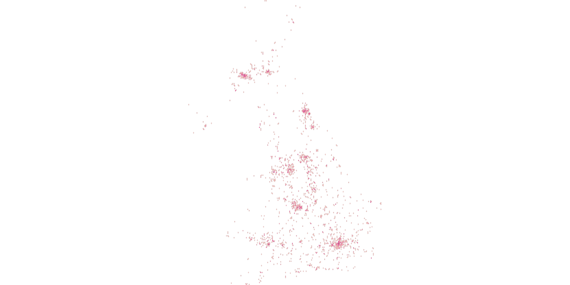 UK Greggs Store Density Map (2022)