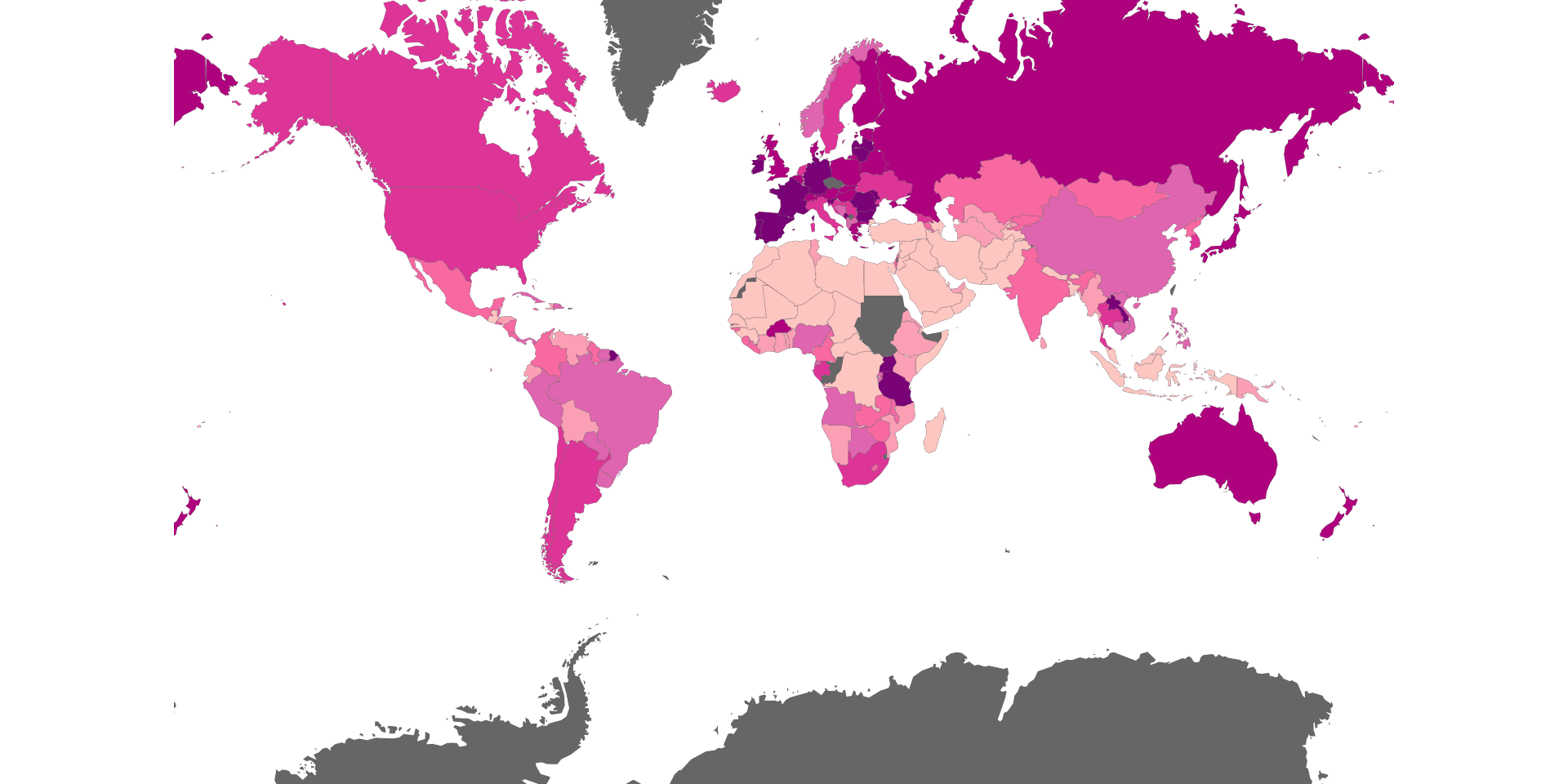 Global Alcohol Consumption Map (WHO, 2019)